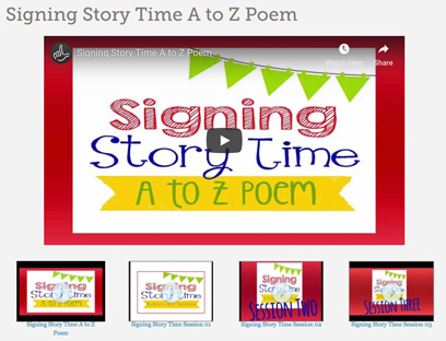 Signing Story Time