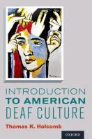 Introduction to American Deaf Culture 