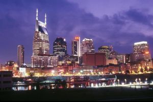 Image of night city in Nashville